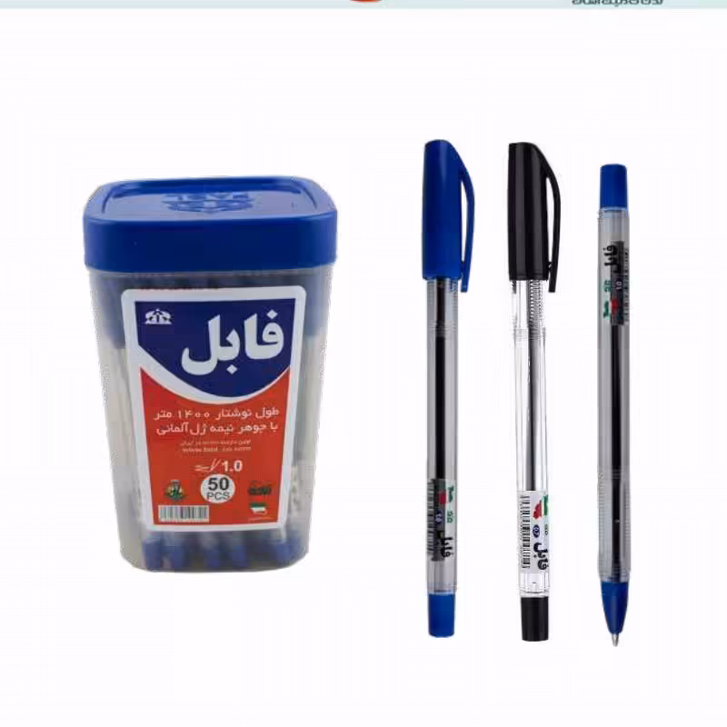 خودکار فابل قرمز بدنه کریستال نوک 1 کد 13107