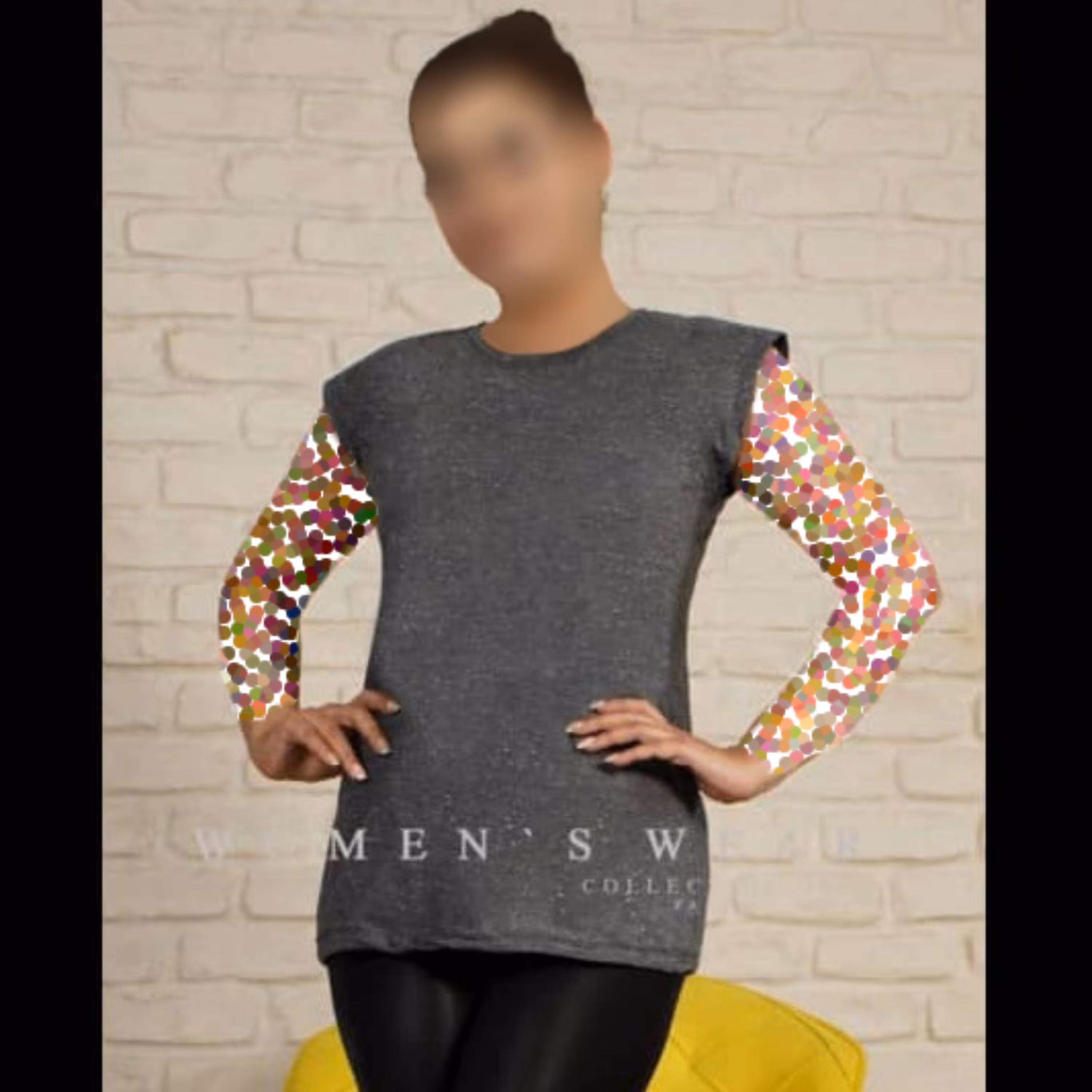 تاپ تک رنگ طوسی (بوتیک ترگل) زیرسارافونی