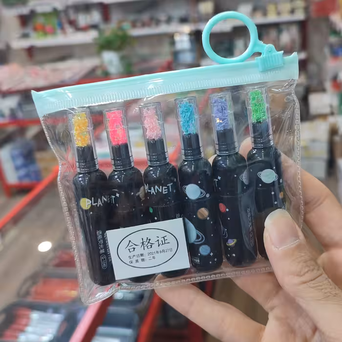 ماژیک فسفری یا هایلایتر  فانتزی طرح کهکشان 