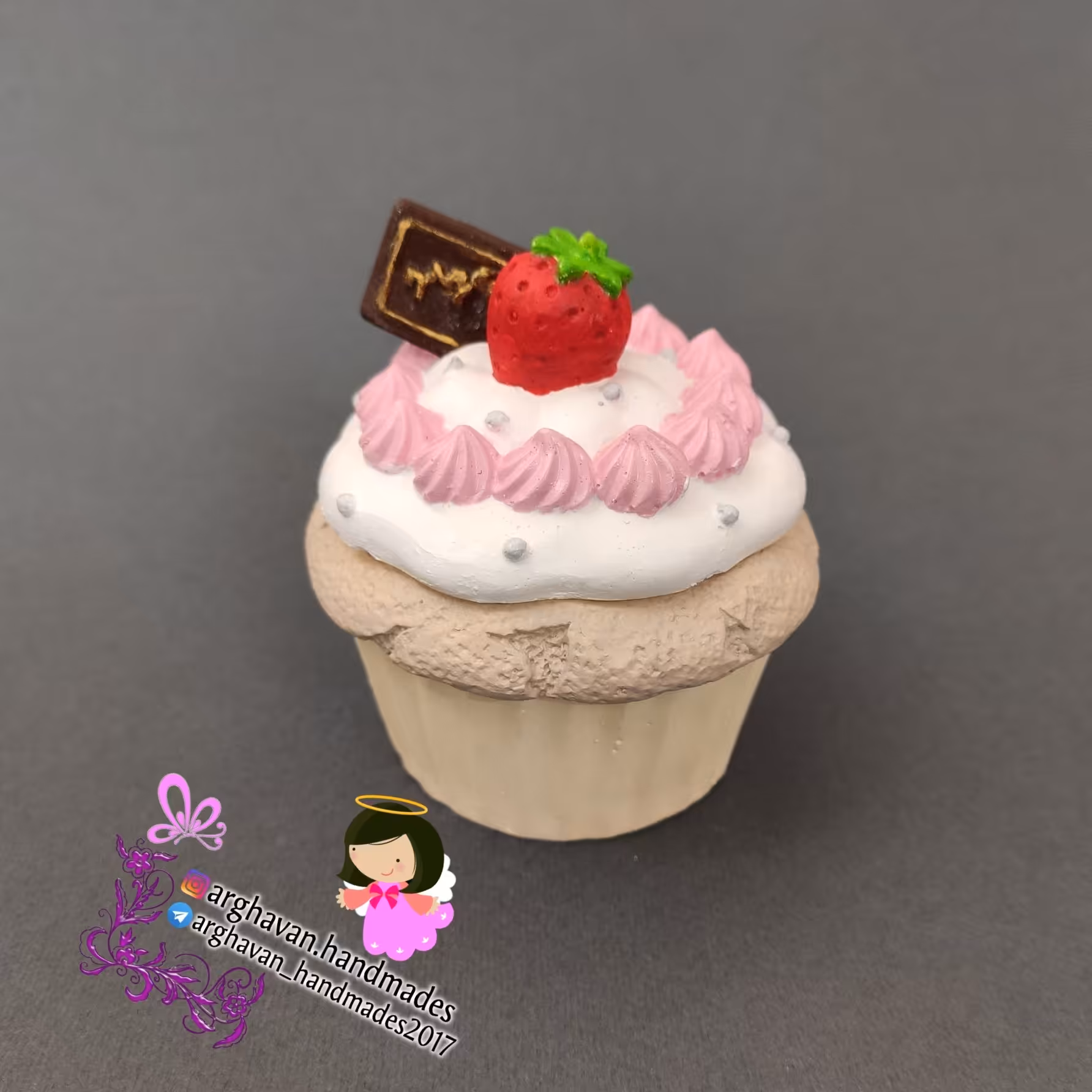 کاپ کیک از جنس پودر سنگ هنری