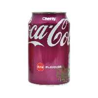نوشابه با طعم گیلاس 330 میل قوطی کوکاکولا - coca cola