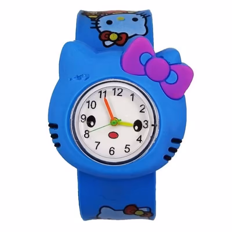 ساعت مچی خطکشی دخترانه مدل کیتی