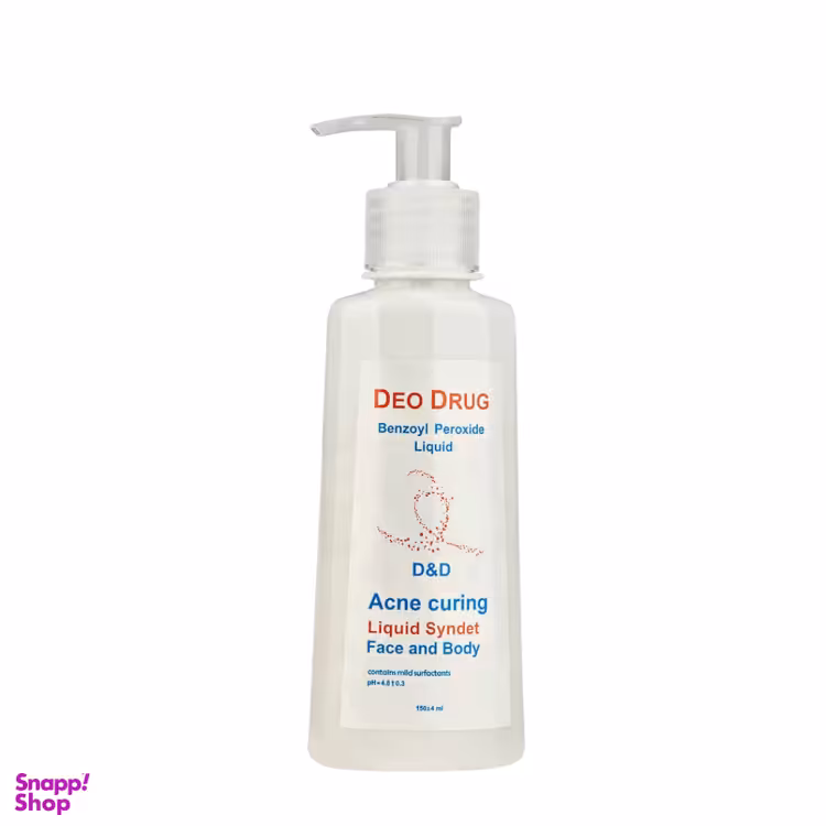 مایع شستشو صورت و بدن دیو دراگ مدل Benzoyl Peroxide حجم 150 میلی لیتر