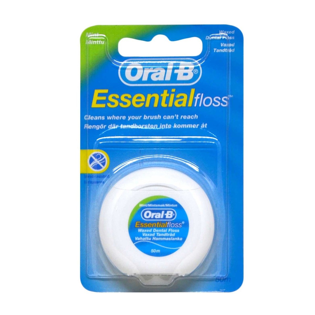 نخ دندان اورال بی مدل Essential floss حاوی عصاره نعنا 50 متر