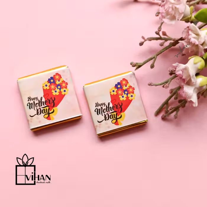 شکلات کادویی مربعی 3* 3 طرح مادرانه 14