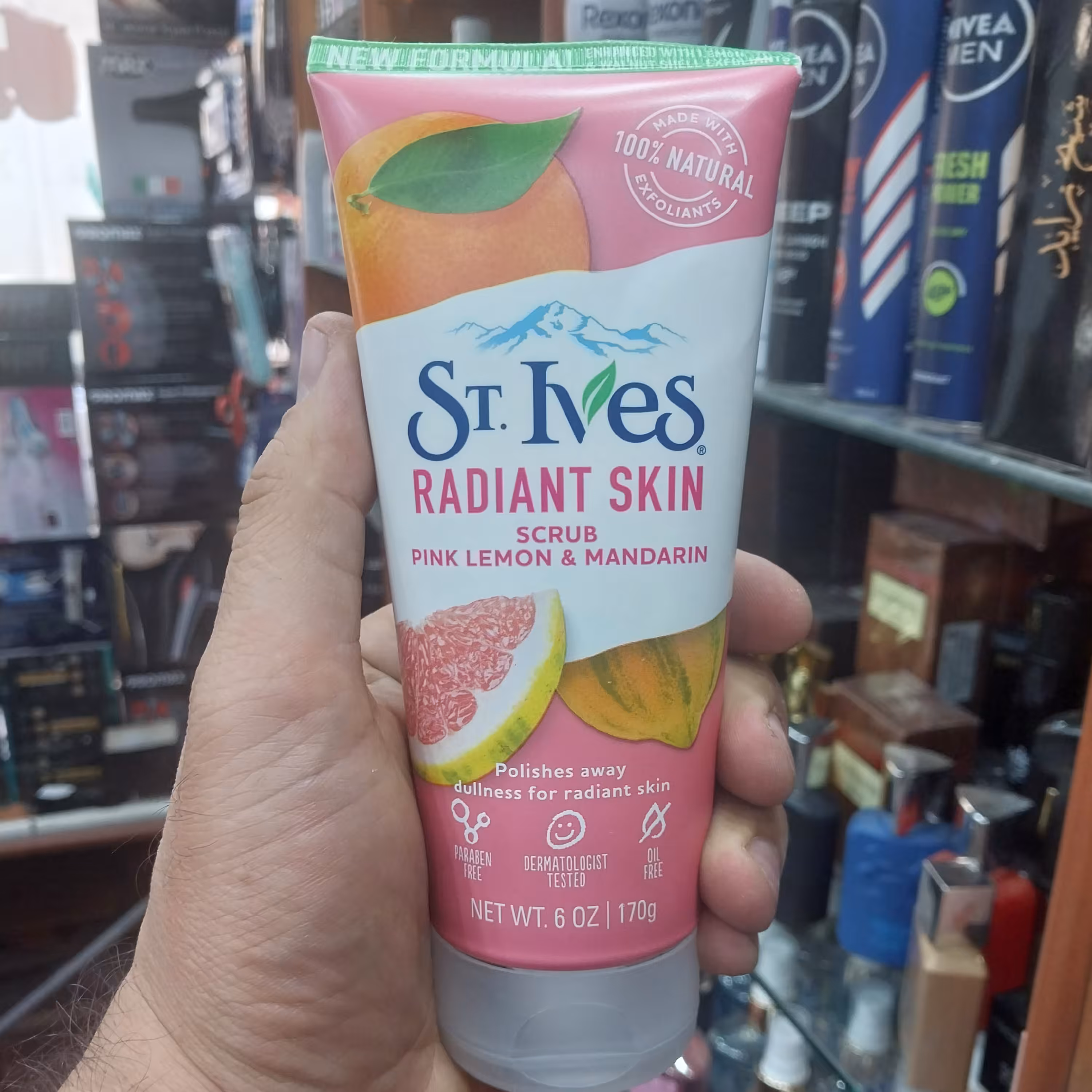 اسکراپ و لایه بردار و ماسک صورت و ST IVES ست ایوز آمریکا با عصاره پرتقال قرمز بدون چربی پارابن بدون تست حیوانی 170گرم