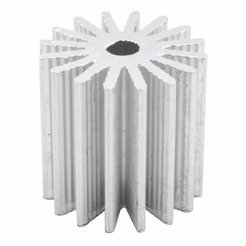 هیت سینک آلومینیومی استوانه ای سوراخ دار 16 پره 25x25mm | amazonchi
