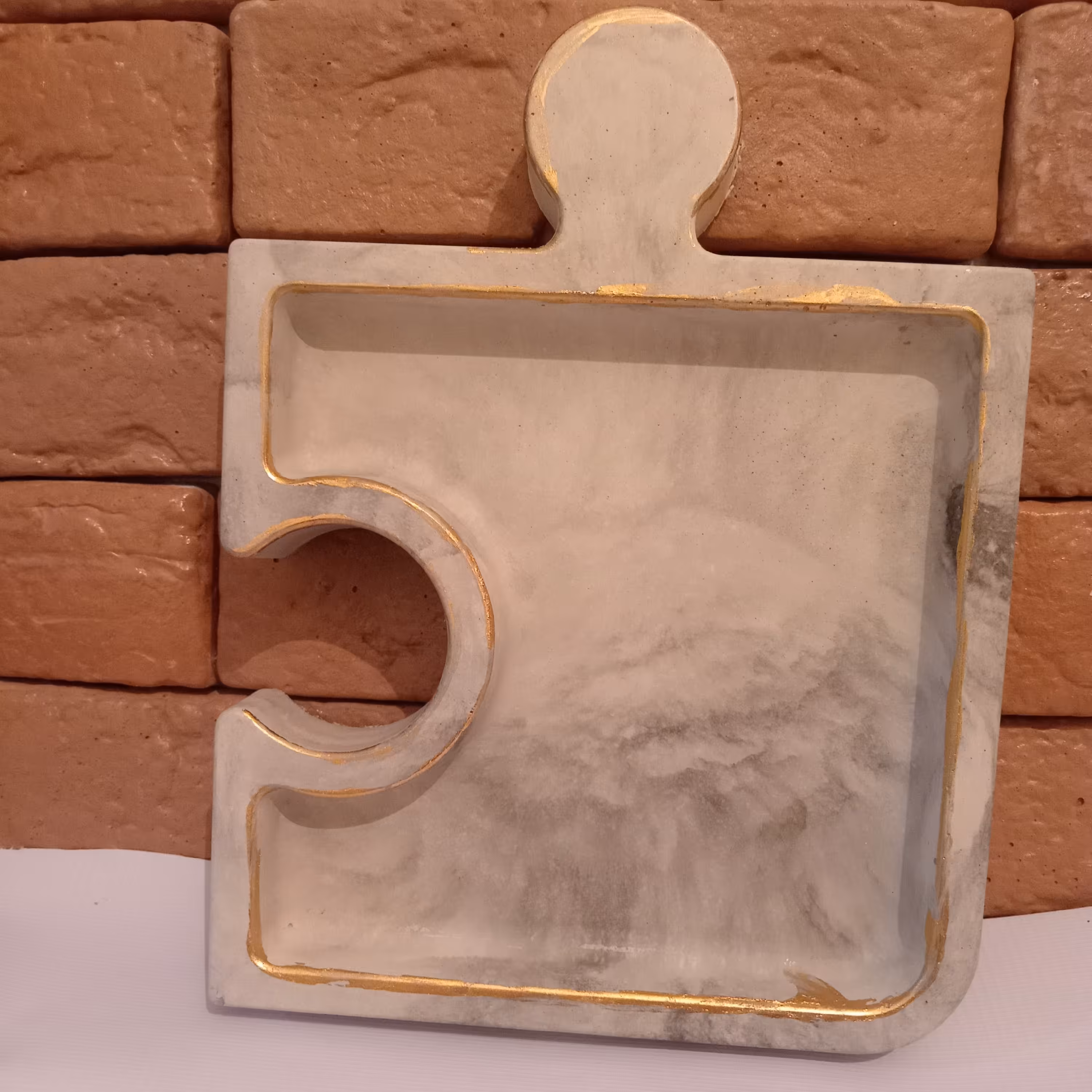 اردو خوری پازلی، سنگی، مقاوم شده با الیاف، 25در 19، وزن 1200g