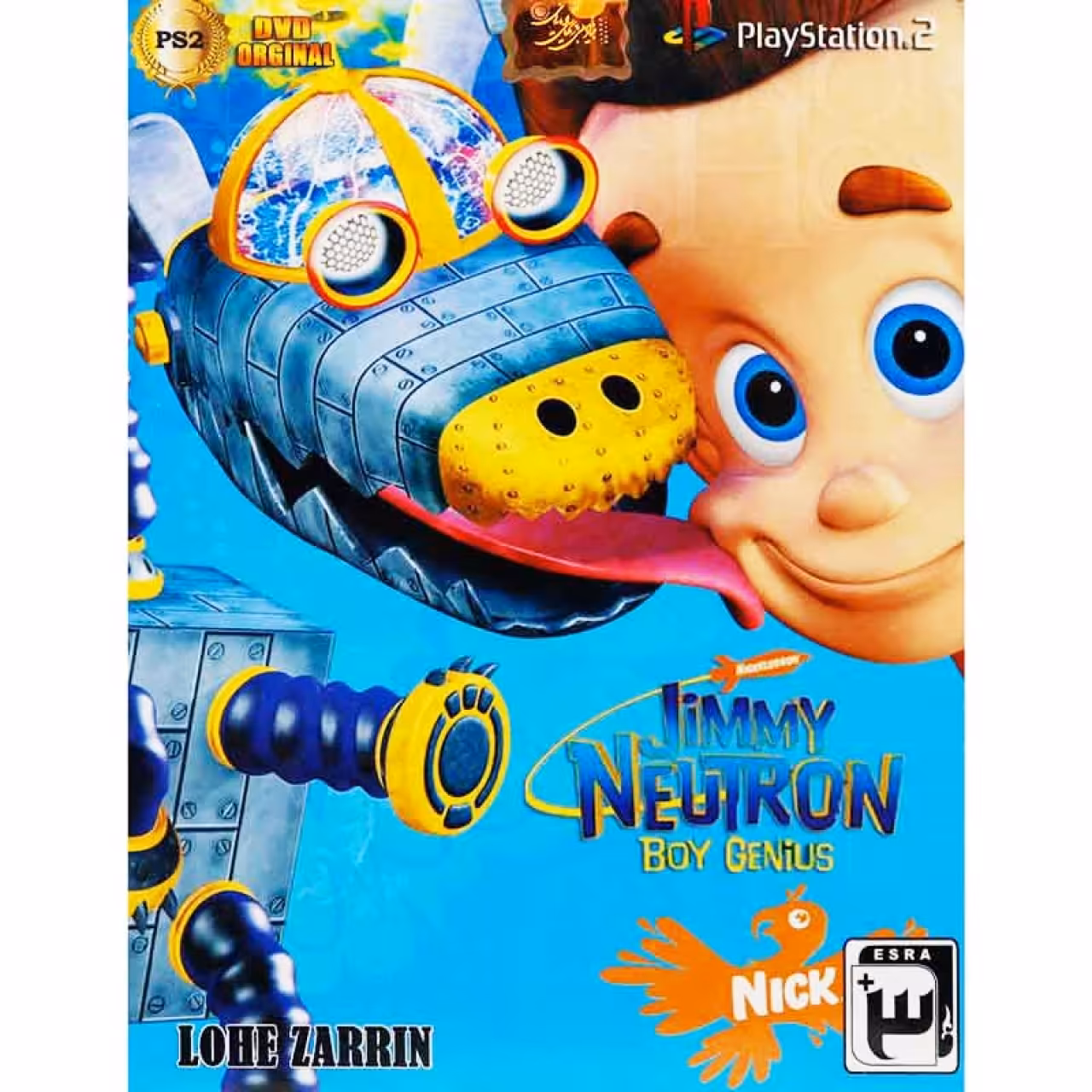 بازی جیمی نوترون : پسر نابغه مناسب پلی استیشن 2 از نشر لوح زرین