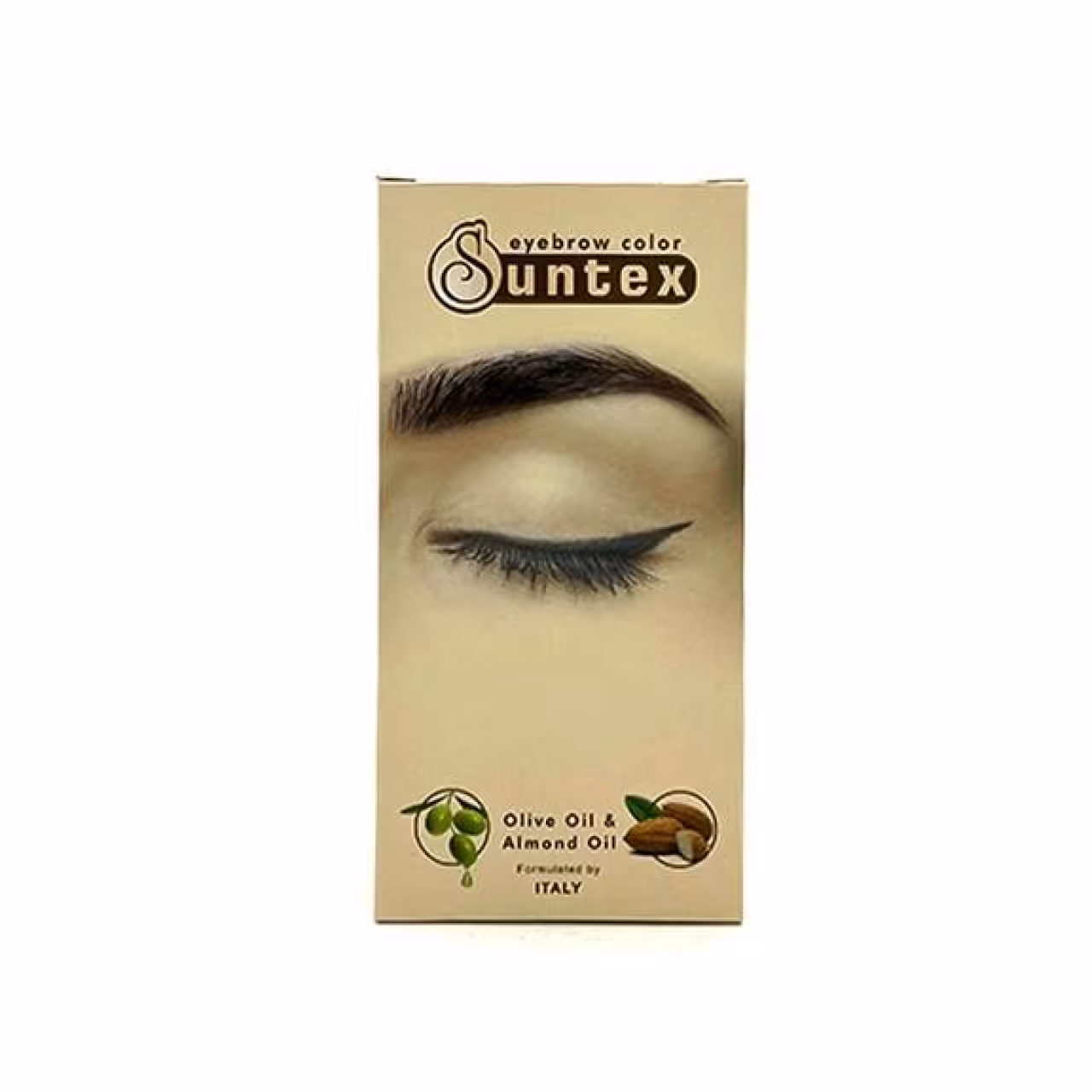 کیت رنگ ابرو سانتکس (Suntex) رنگ مشکی حجم 30 میلی‌ لیتر