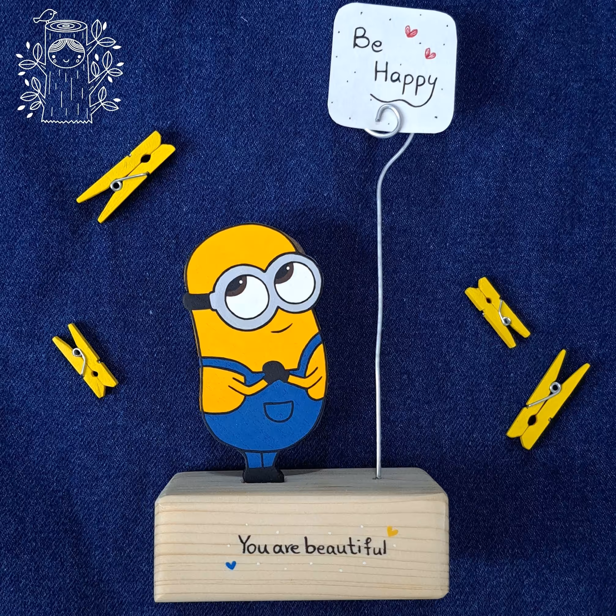 استند چوبی عکس و یادداشت مینیون