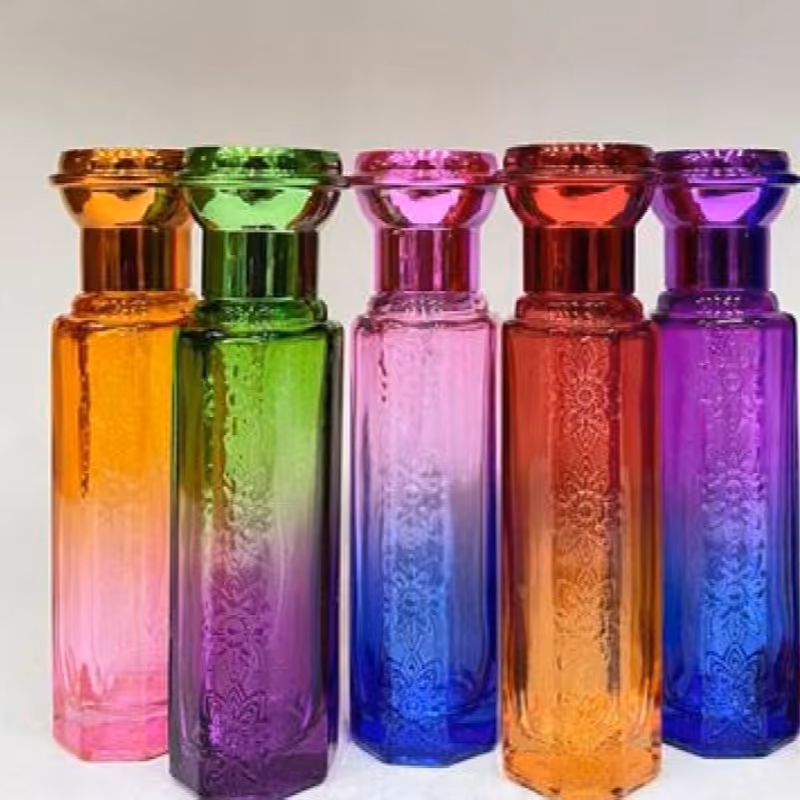 شیشه عطر 30 میل دو رنگ بلند

