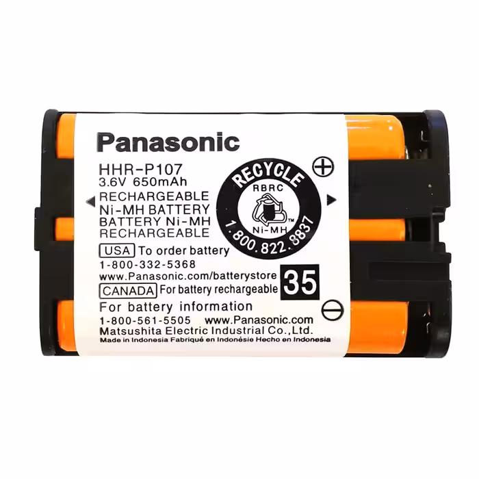 باتری قابل شارژ تلفن بی سیم پاناسونیک مدل P107-NIMH/MasND