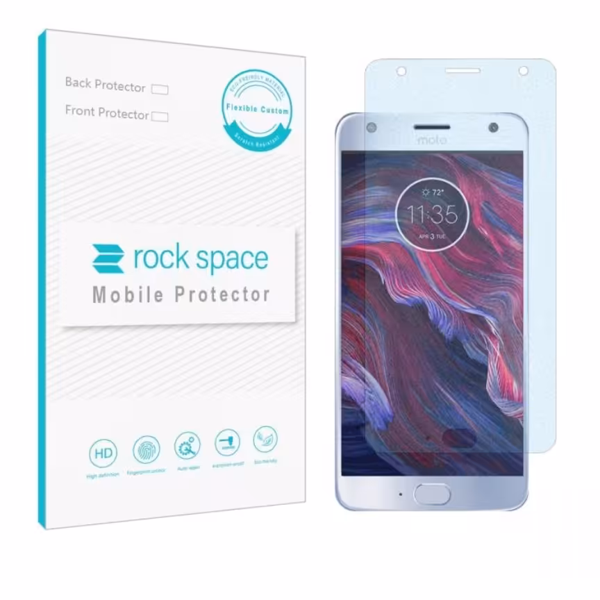  گلس نانو مات بلوکات (ضد اشعه آبی) و ضد ضربه گوشی موتورولا Moto X4 برند راک اسپیس






