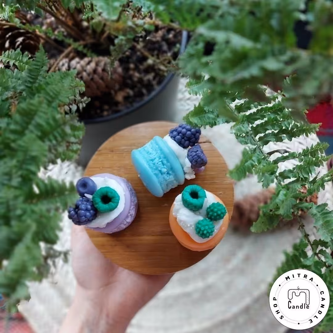 شمع ماکارون میوه ای