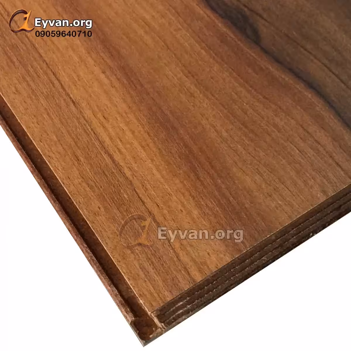 پارکت لمینت چوبی رنگ قهوه ای طبیعی کد 3011