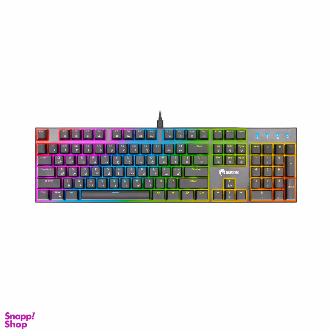 کیبورد گیمینگ گرین مدل GK-802 RGB