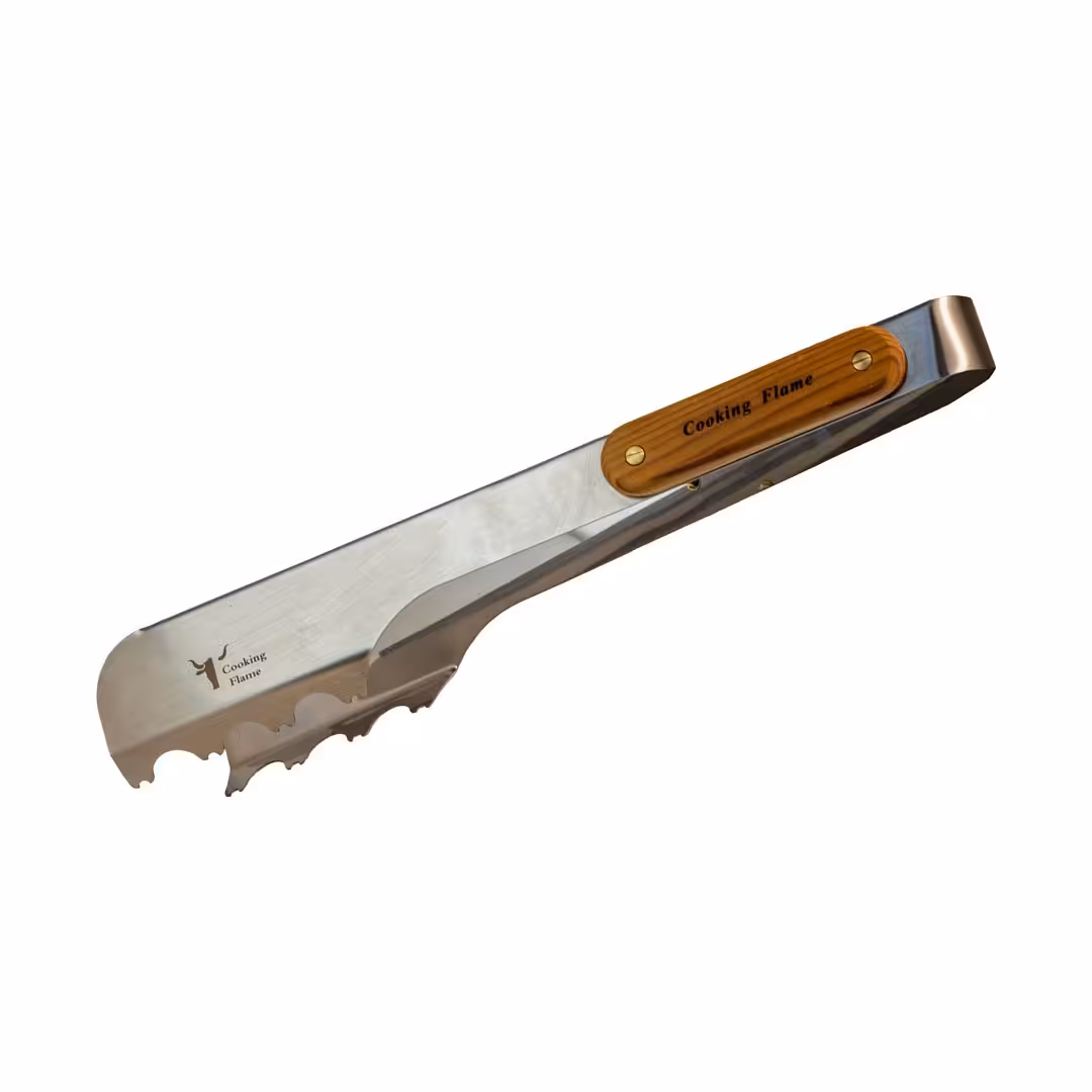 انبر باربیکیو 28 سانتیمتری استیل برند کوکینگ فلیم