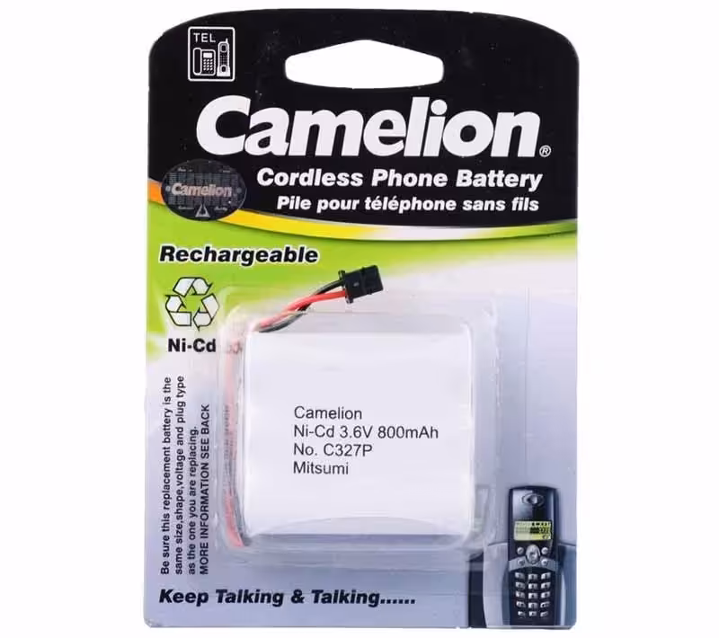 باتری تلفن بی سیم کملیون مدل Ni-CD C327P 800mAh بسته 1 عددی