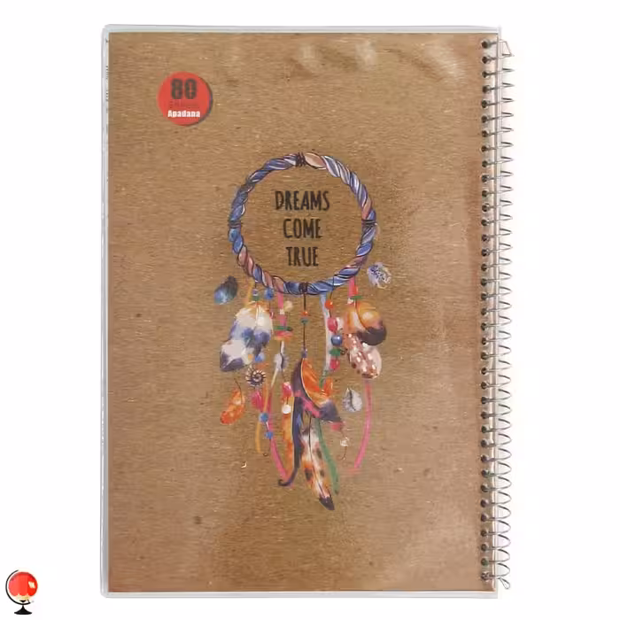 دفتر مشق 80 برگ سیمی مجلد طرح رویا آپادانا