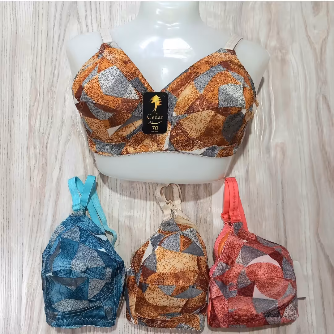 سوتین زنانه فلامنت طرح سه بعدی زیربافت سایز70تا85،سوتین سه بعدی زیربافت