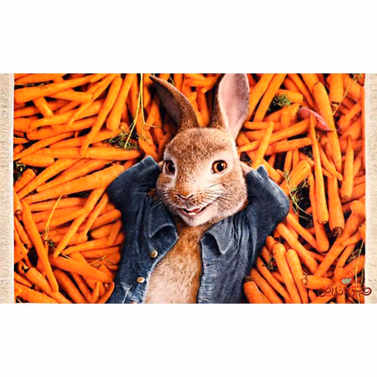 فرش ماشینی کودک کلاریس طرح پیتر خرگوشه کد 100219