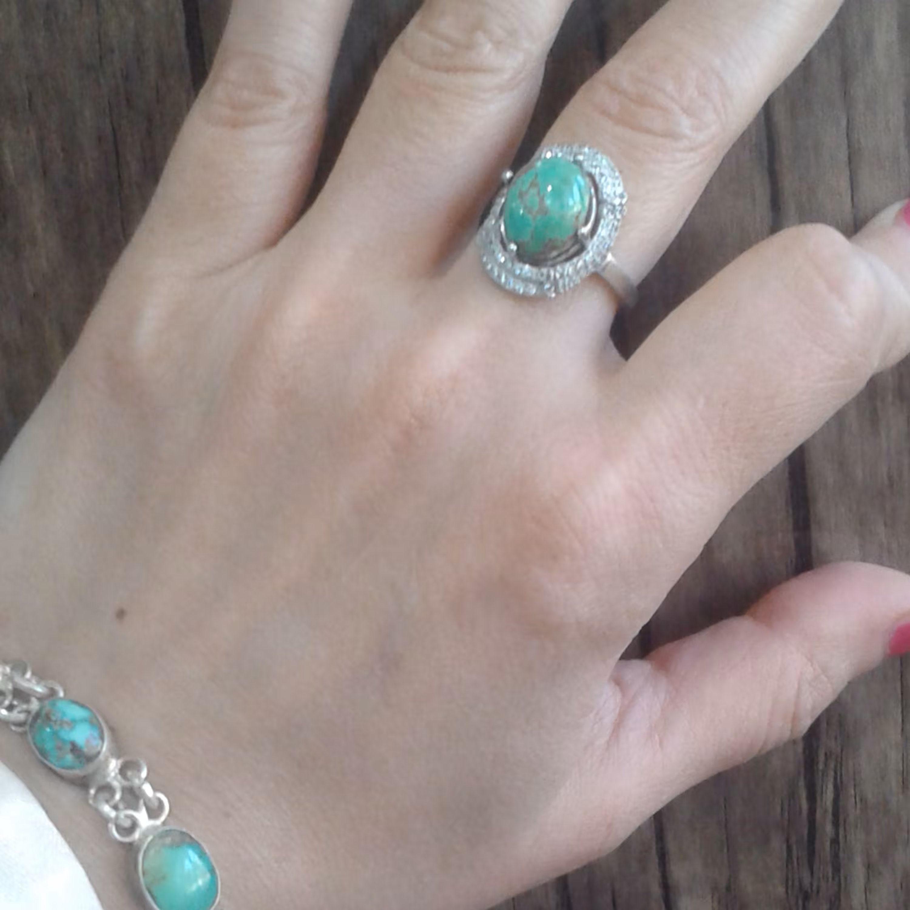 انگشتر فیروزه اصل نیشابوری نقره زنانه طرح درسا