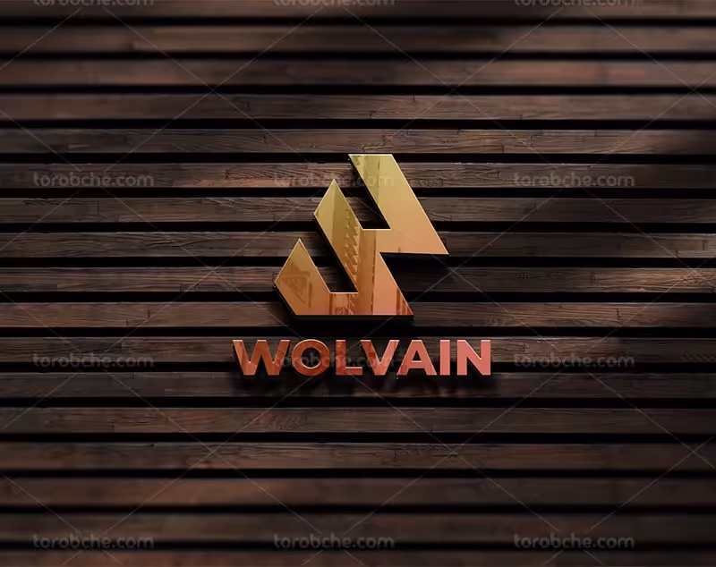 موکاپ لوگوی سه بعدی روی چوب | گرافیک با طعم تربچه