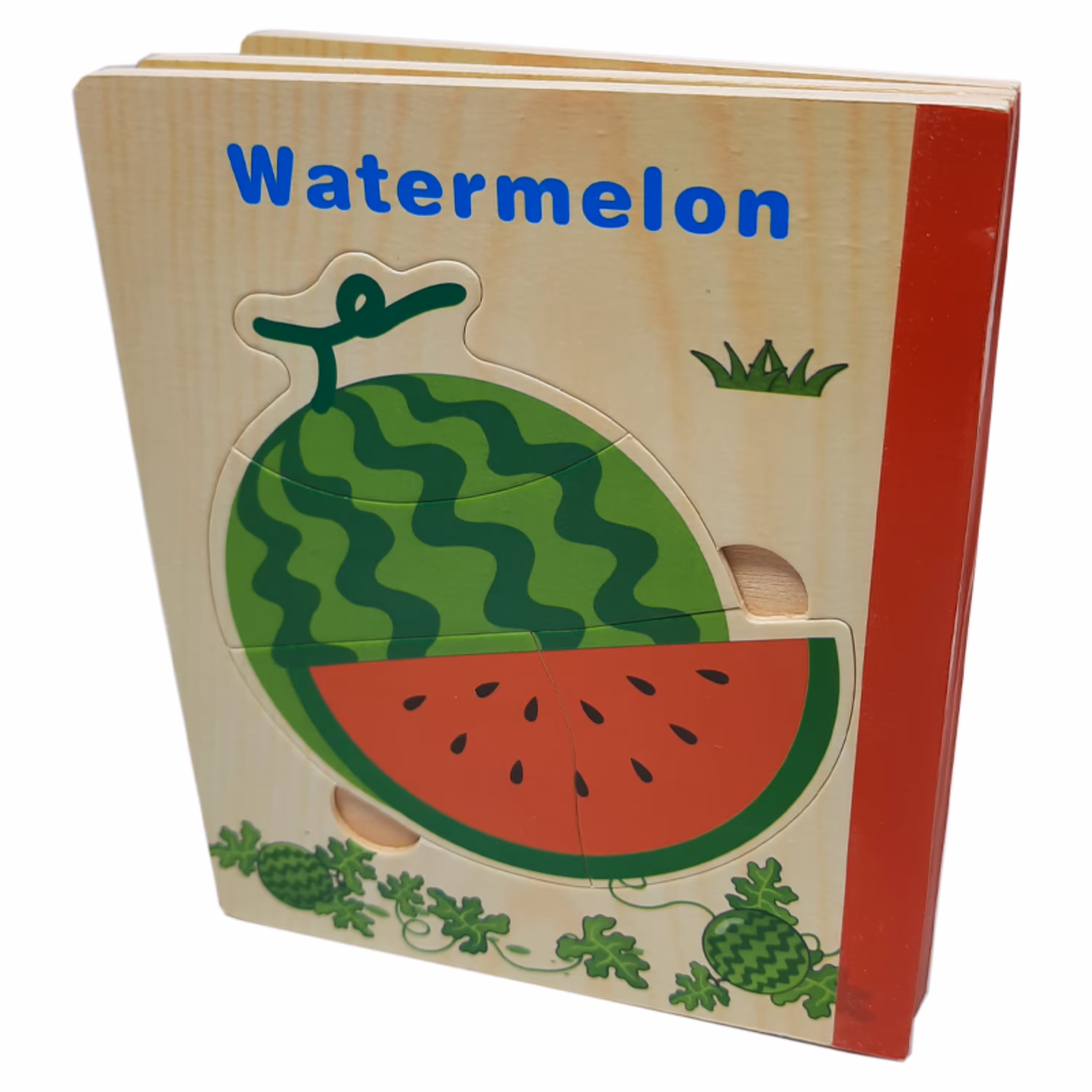 اسباب بازی پازل جورچین چوبی کتابی طرح میوه