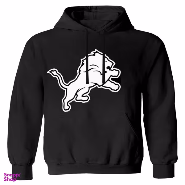 هودی پسرانه مدل شیر W51 رنگ مشکی