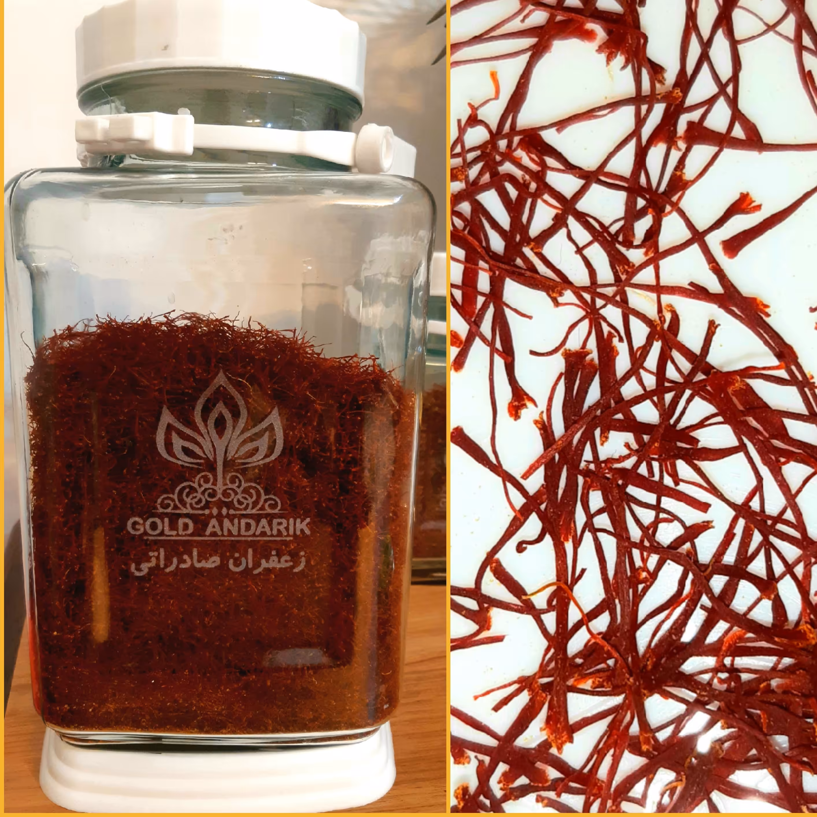 زعفران قلمدار نگین صادراتی محصول خراسان