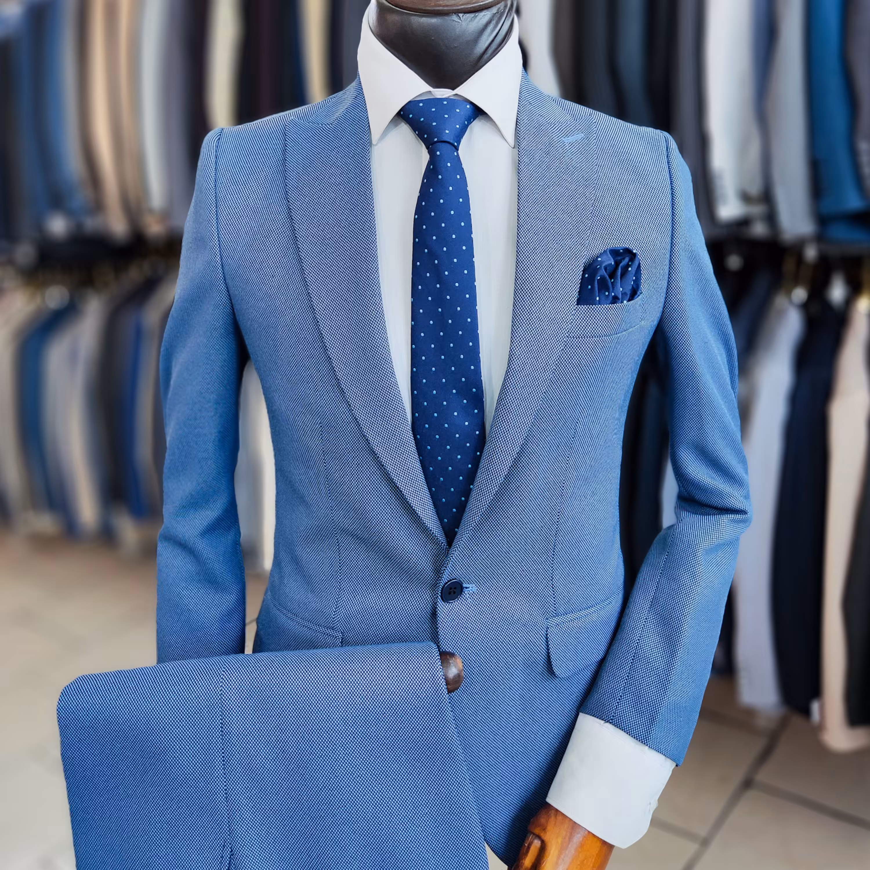 کت و شلوار مردانه جودون آبی روشن با ارسال رایگان