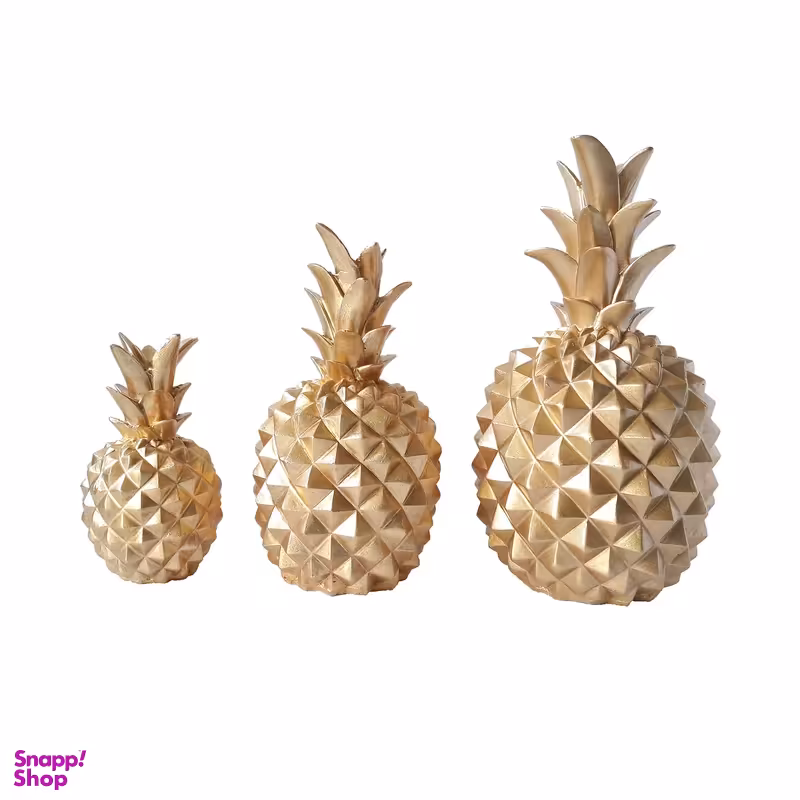 مجسمه طرح آناناس مدل AT3 مجموعه 3 عددی