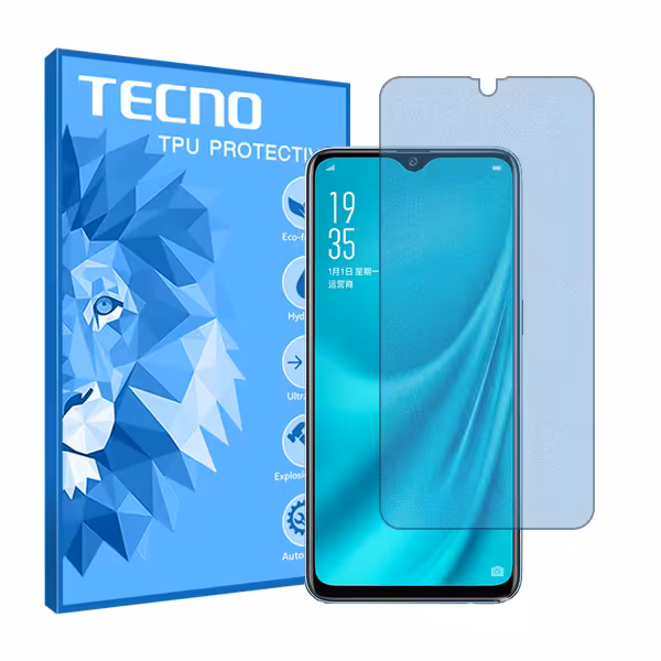 گلس اوپو R15x مدل هیدروژلی مات آنتی بلو برند تکنو کد S