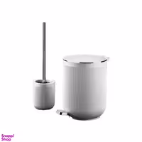 ست سطل زباله و فرچه پادیز مدل زیگا