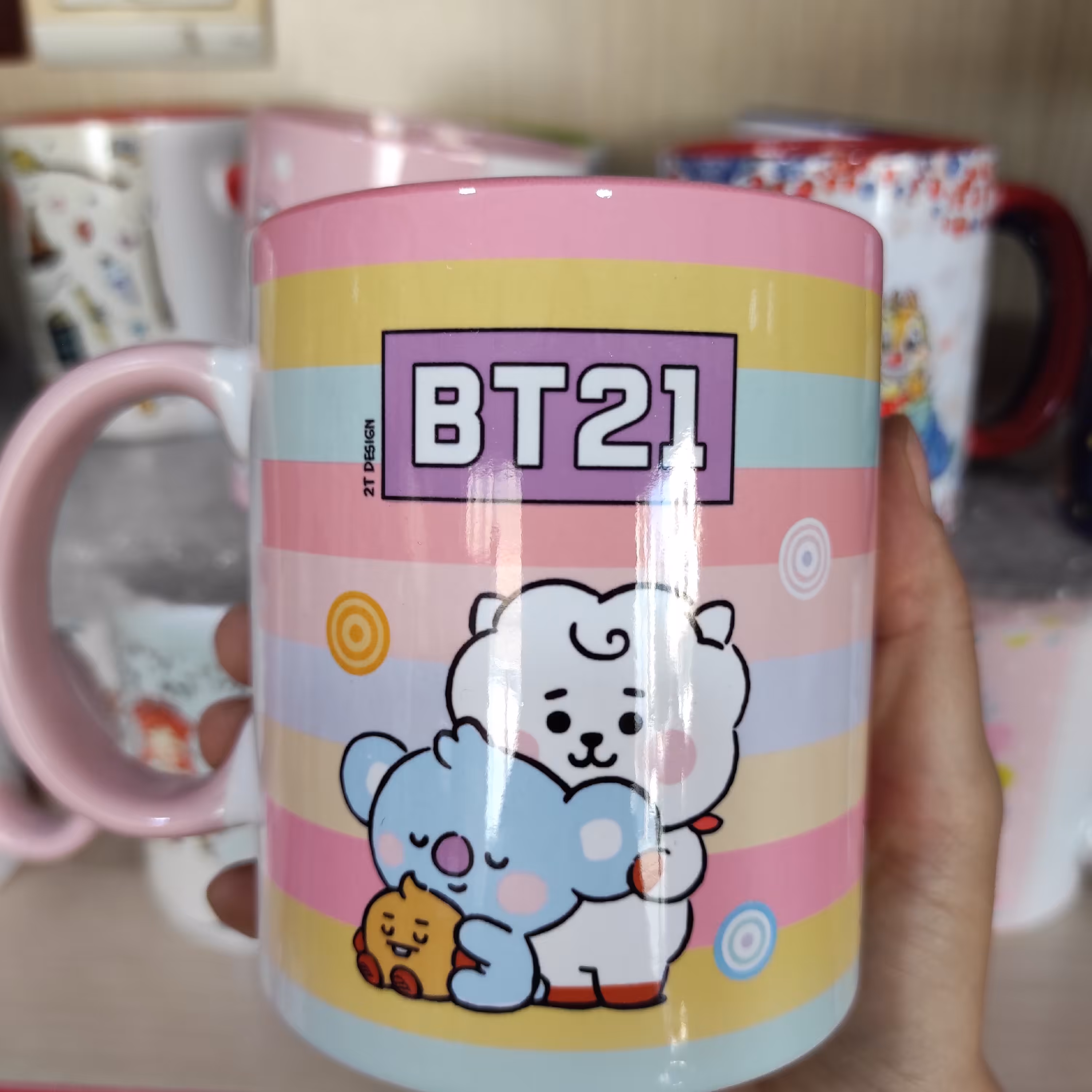 ماگ سرامیکی کد 03 درجه یک،دسته دار، در طرح های مختلف فانتزی 