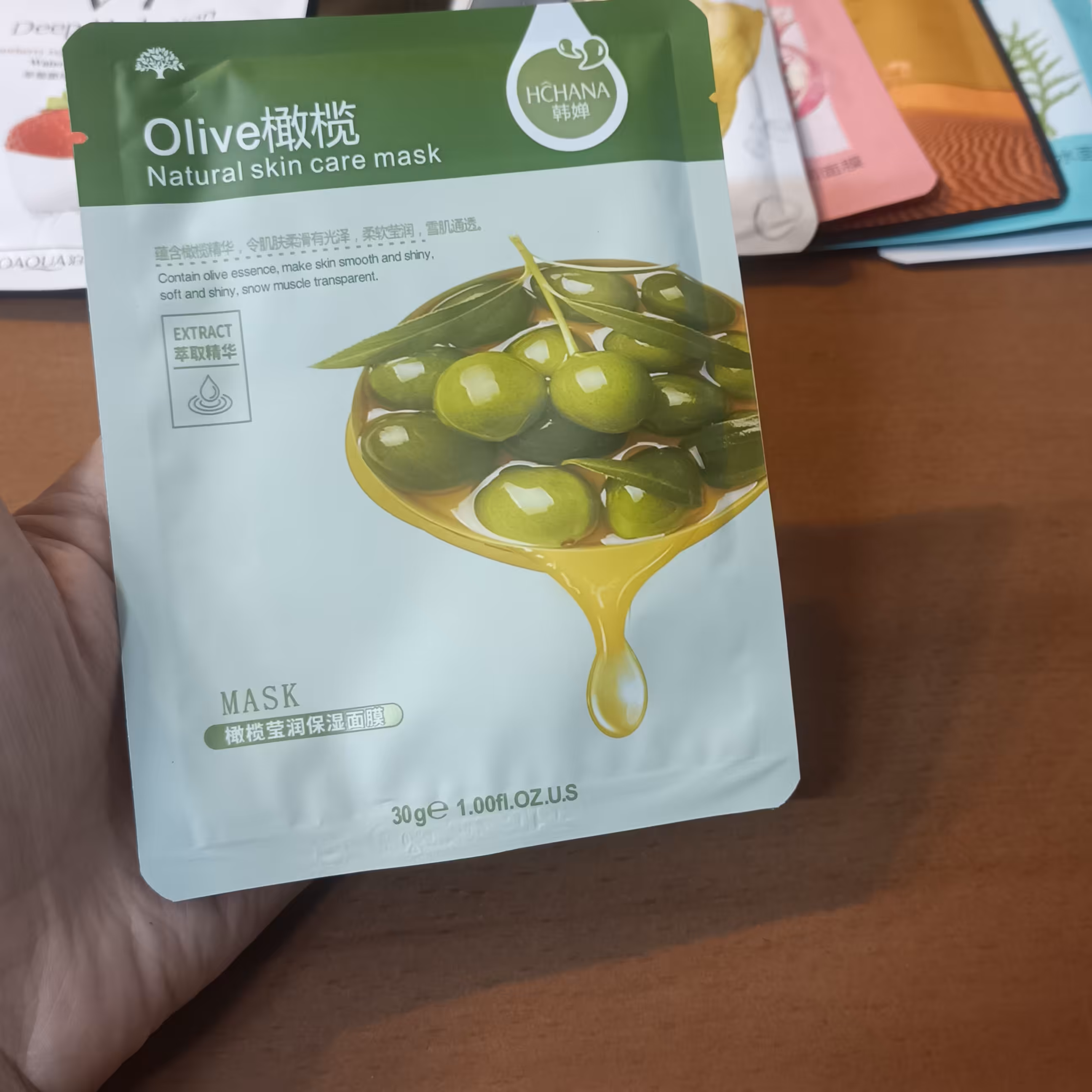 ماسک ورقه ای زیتون نرم کننده و براق کننده