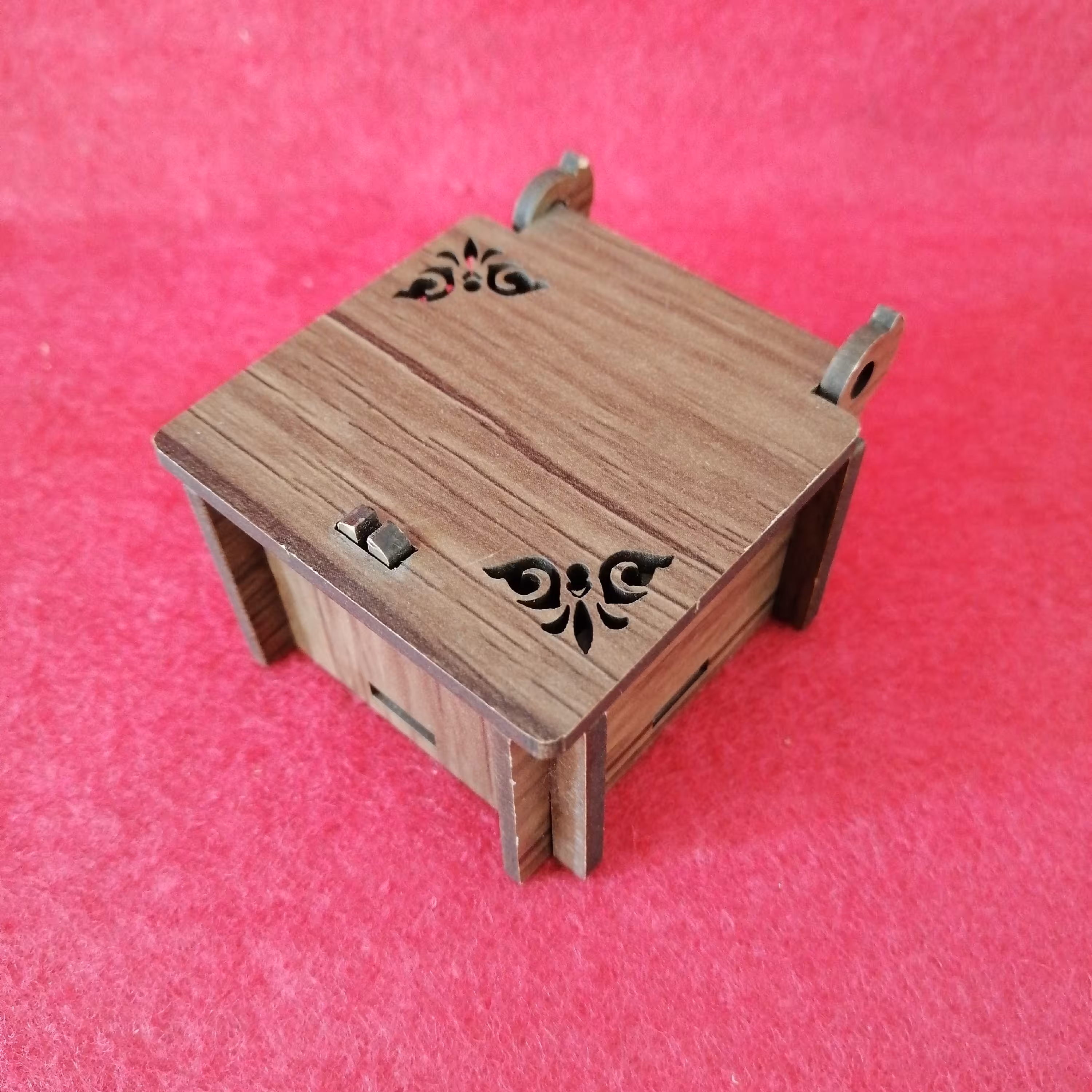 جعبه انگشتر چوبی پک 5 عددی