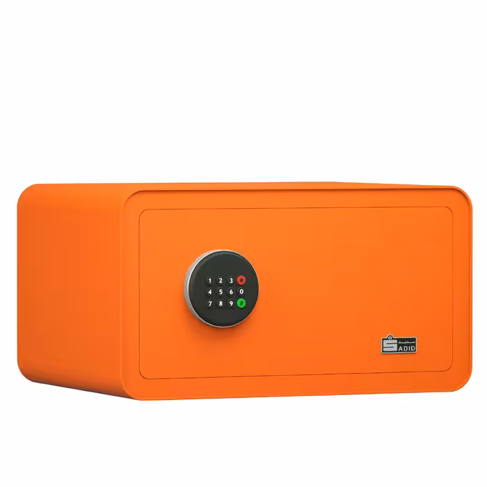 گاوصندوق خانگی ضدسرقت الکترونیکی سدید مدل سیف باکس 470W رنگ نارنجی