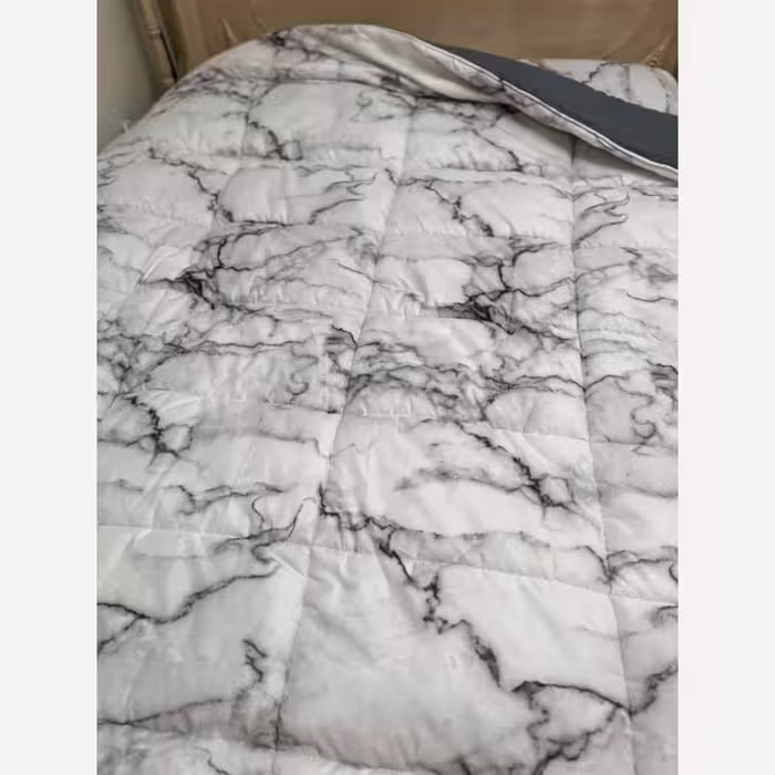 روتختی دونفره طرح ماربل2 برواگالری با جنس نخ پنبه و دوخت و کیفیت درجه یک