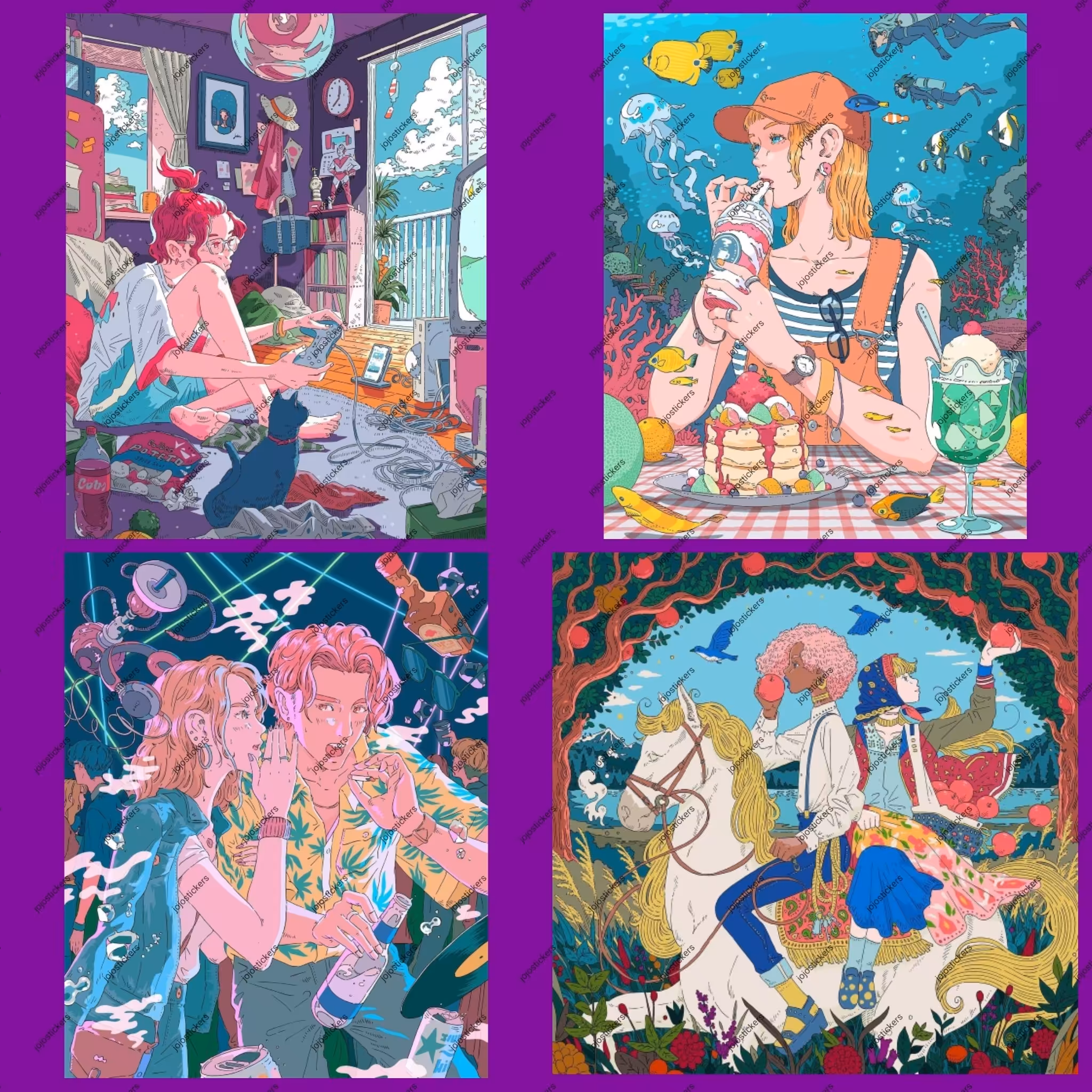 پک 4 عددی پوستر آرت 4