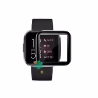 محافظ صفحه ساعت سرامیکی دور مشکی مناسب 2 Fitbit Versa