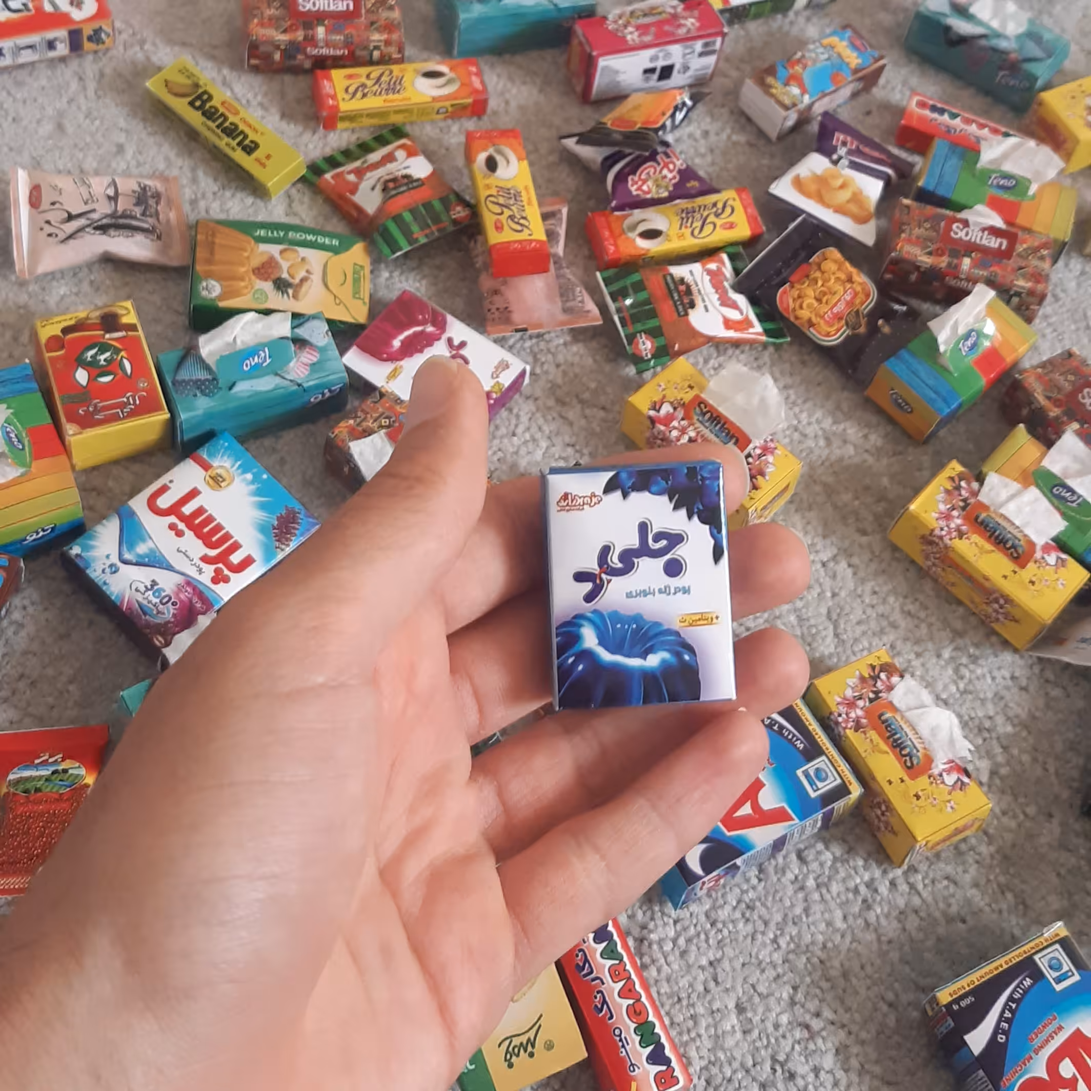 مگنت یخچالی طرح پودر ژله بلوبری Blueberry