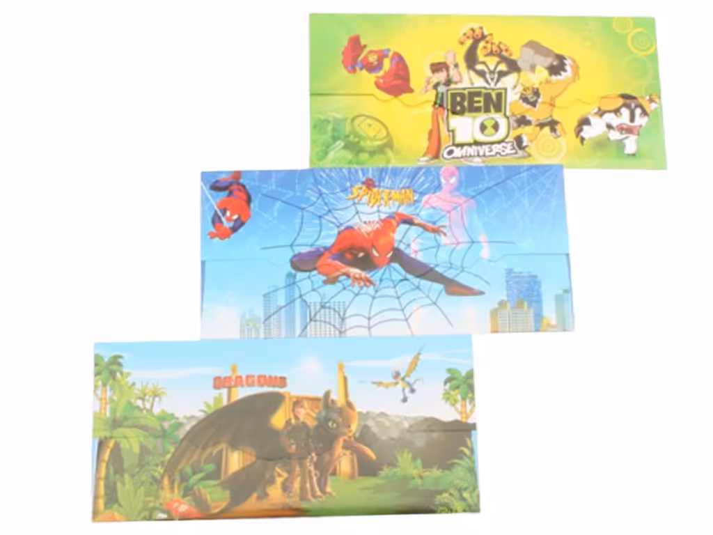 پاکت پول کارتونی (3 عددی/ تنوع طرح و رنگ)