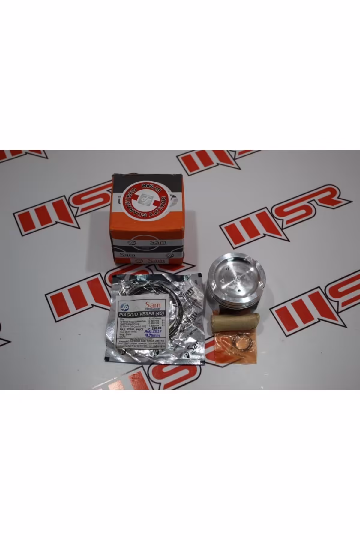 لوازم یدکی موتورسیکلت VESPA 3V پیستون سام 0.50 52.50 میلی متر 14 P هند کیفیت DARDEREMOTOR