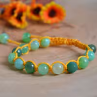 دستبند بافت سبز رنگ جیدیت