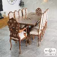 میز ناهار خوری چوبی مدرن مهرآنا