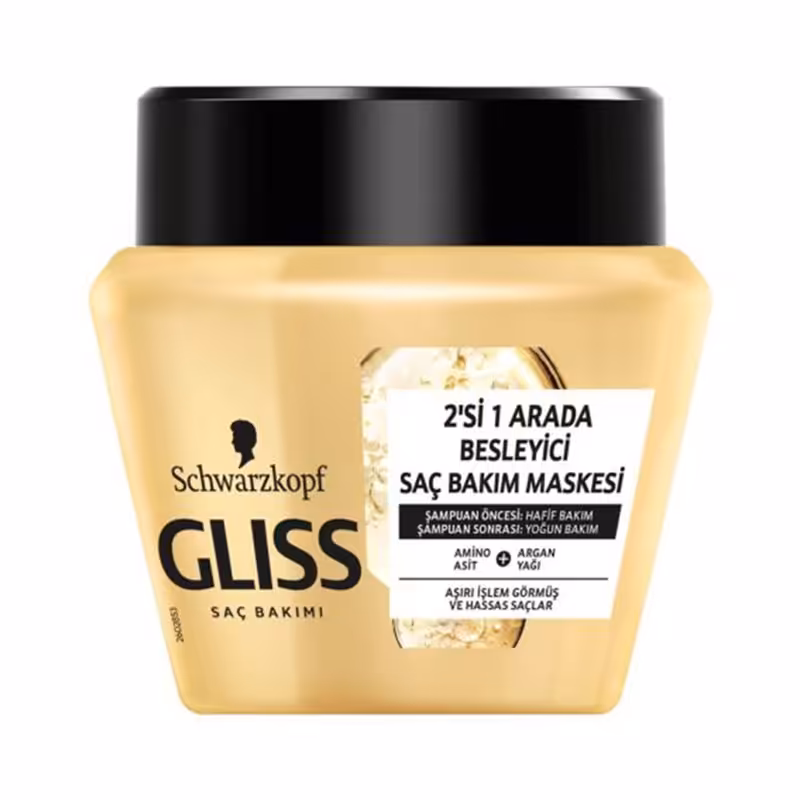 ماسک مو تغذیه کننده طلایی گلیس GLISSحجم 300 میل