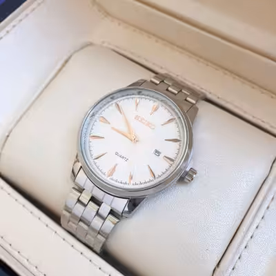 ساعت سیکو مردانه زنانه بند استیل