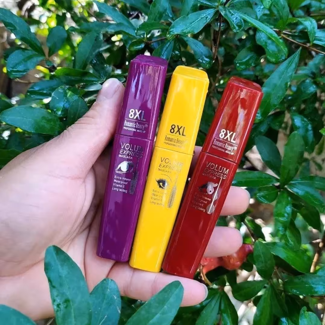 ریمل 8xl mascara دارای 3 مدل برس ژله ای(بلند کننده ،حجم دهنده و حالت دهنده مژه)